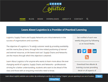 Tablet Screenshot of learnaboutlogistics.com